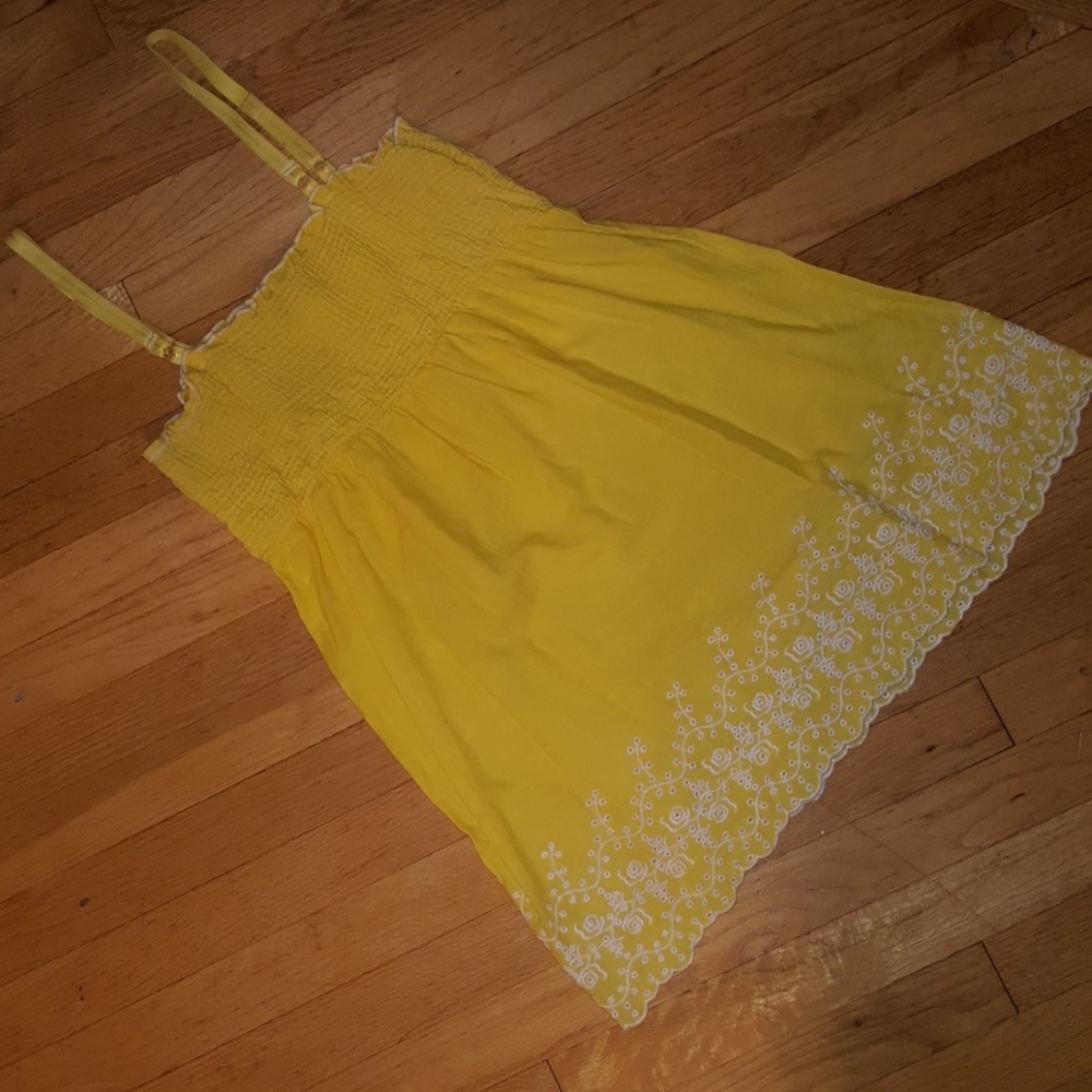 Smocked baby doll tunic top