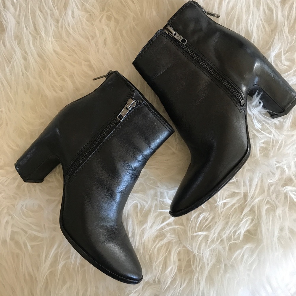 Leather boots