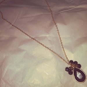 Gold and Black Beads Necklace