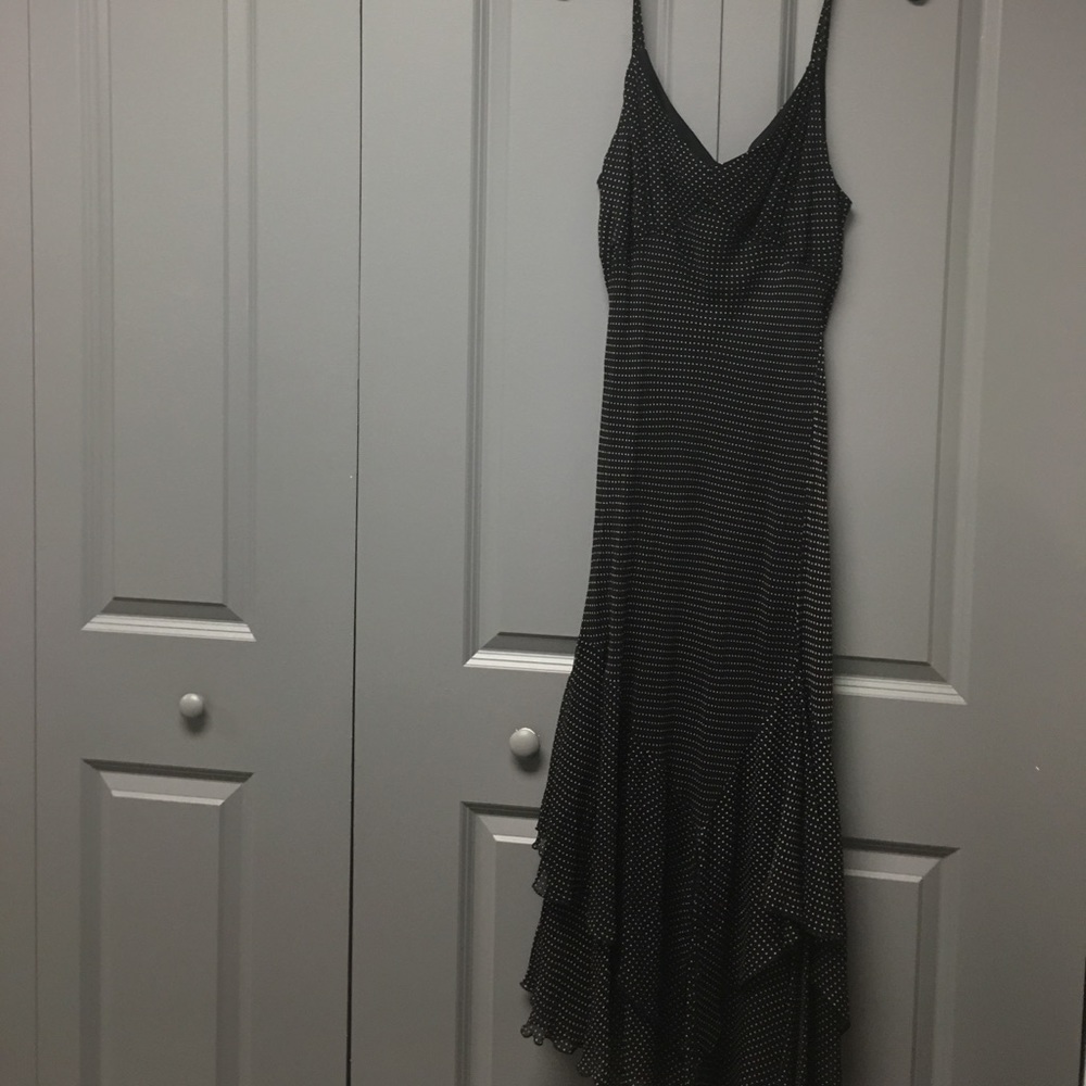 Dress with bottom ruffles