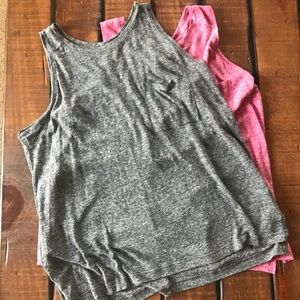 3 Boyfriend style muscle tanks - gently worn