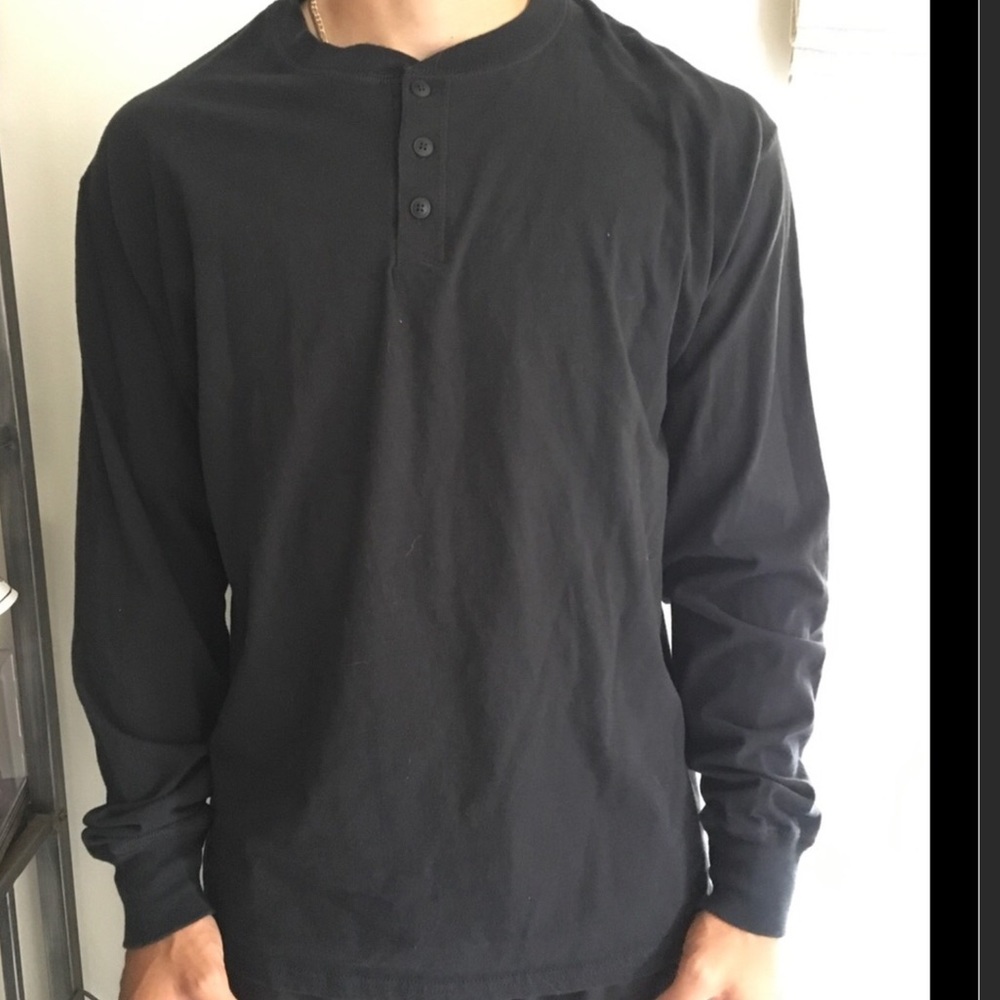 Black button long sleeve