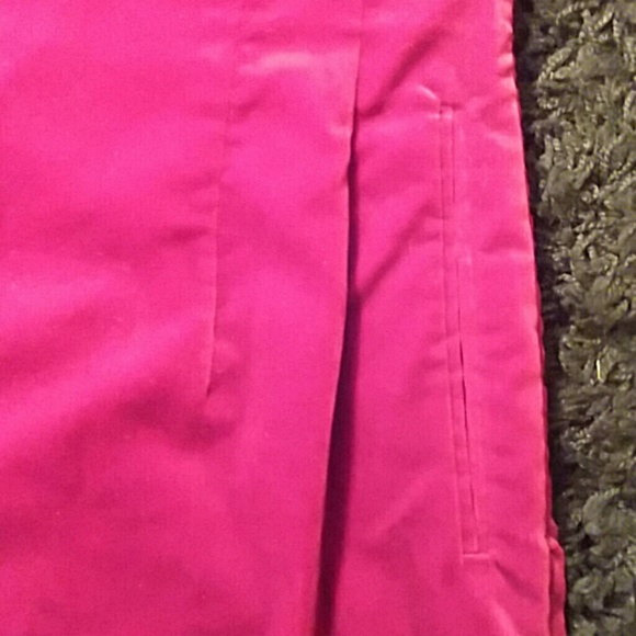 Red Velvet pants made in France - Picture 3 of 4