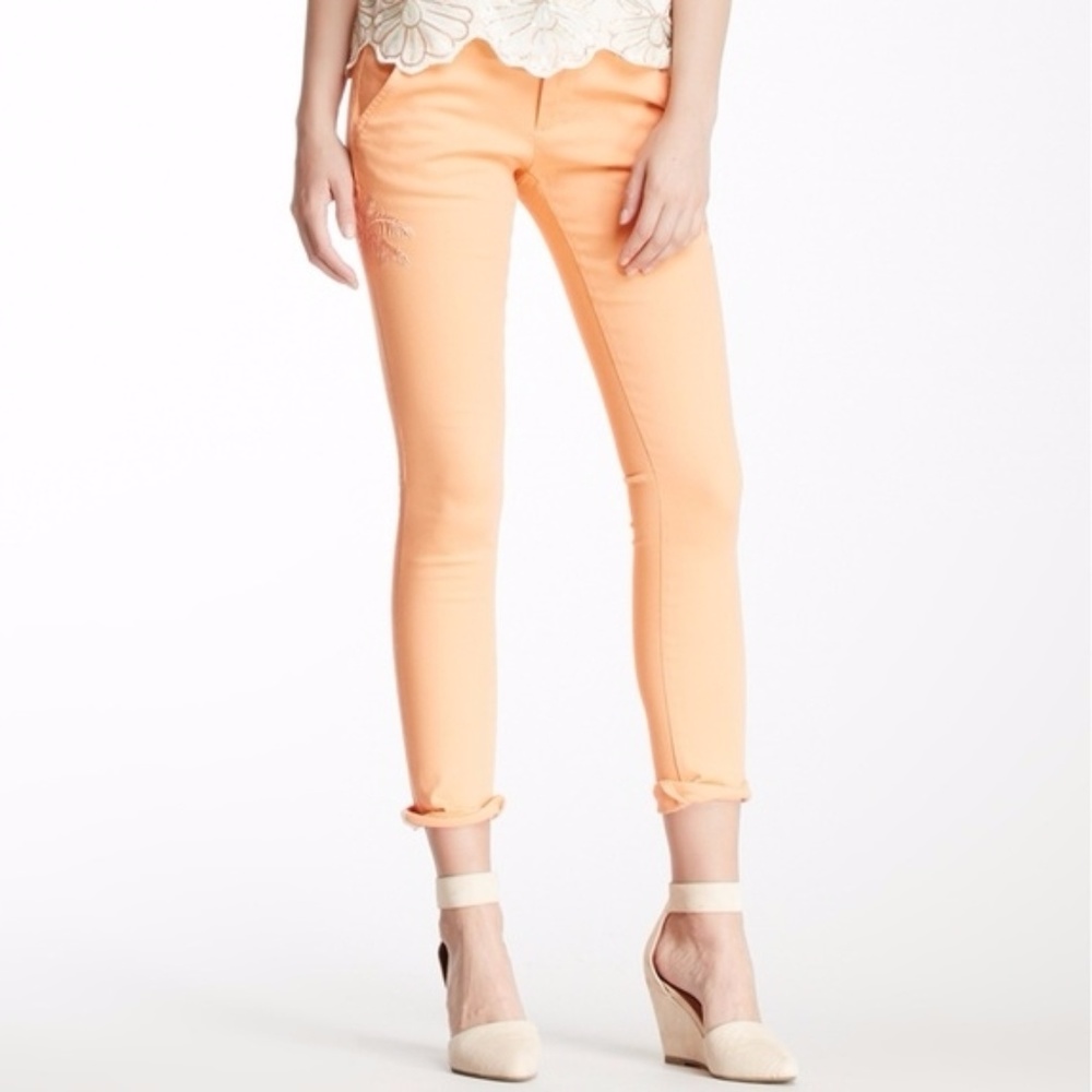 ROMEO&JULIET COUTURE Palm Crop Jeans PINK Stretch