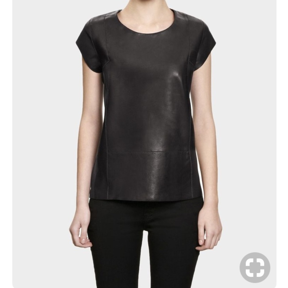 All Saints 100% Leather Dash Tee