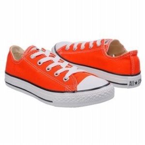 Orange converse sneakers
