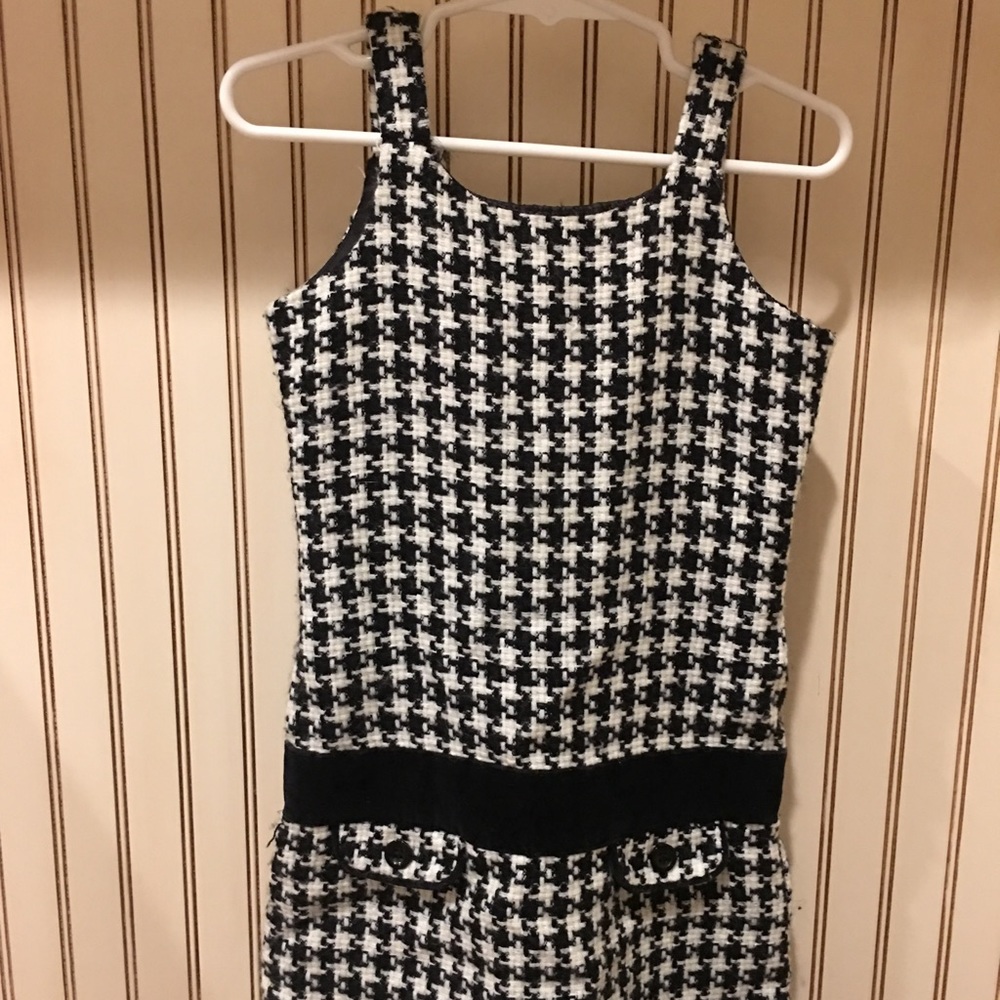 KC Parker Houndstooth Check Jumper Dress - Size 5