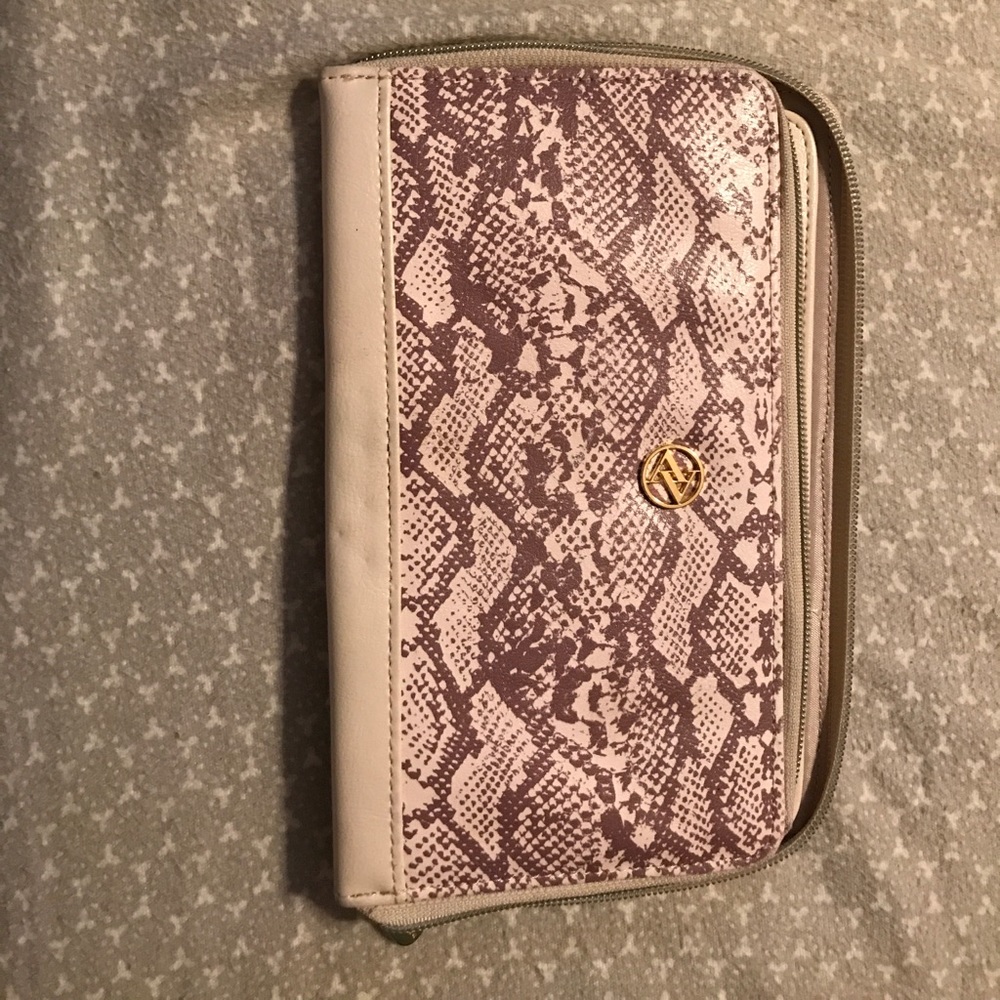 Snake skin print wallet