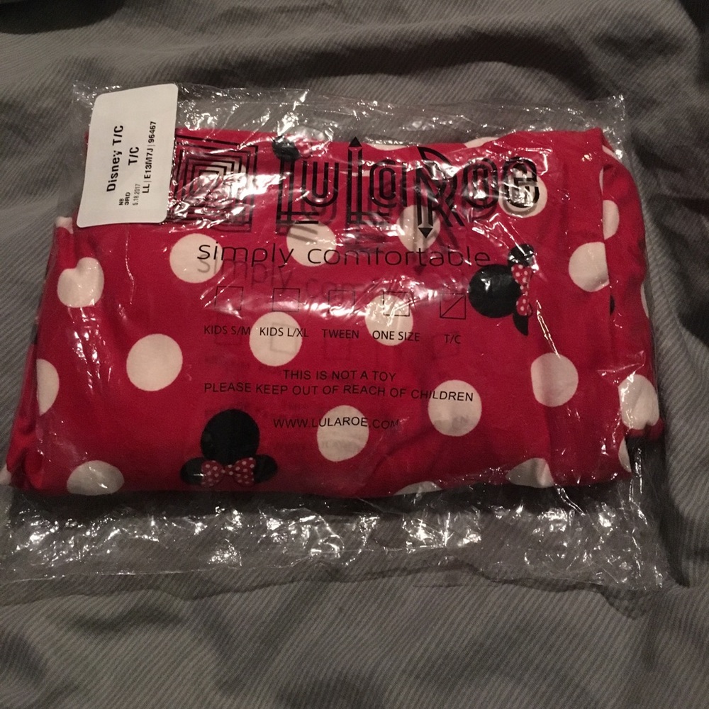TC Disney Lularoe Red w/ White Polka Dot Minnie