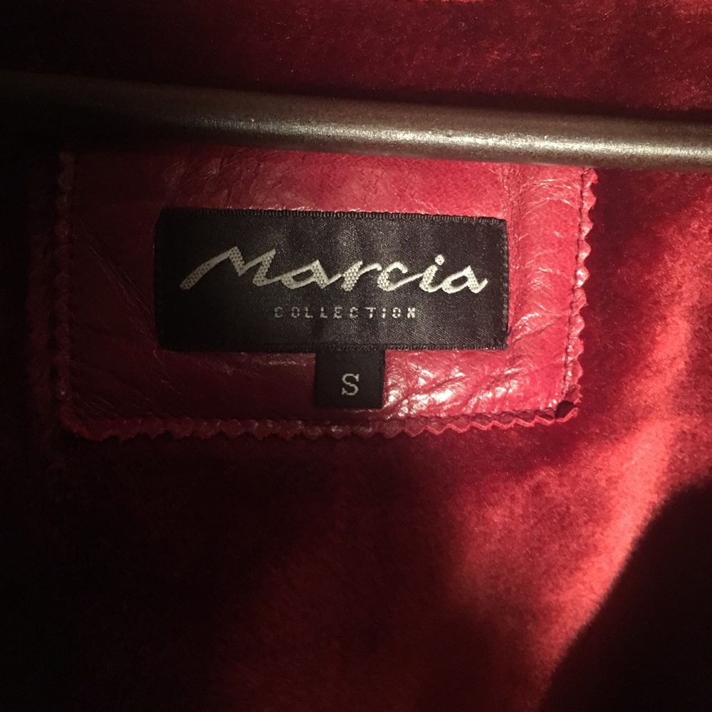 Marcia Burgundy Leather Jacket - Picture 3 of 6