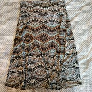 NWOT LulaRoe Azure skirt with tribal print