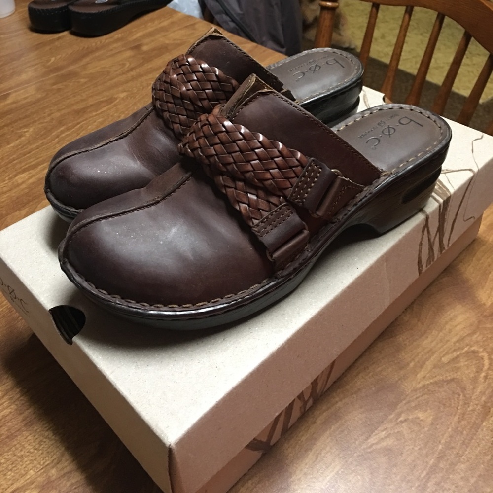 B.O.C. Leather Mules size 8