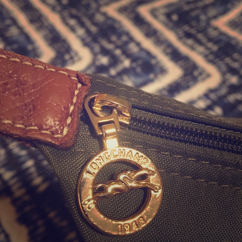 Longchamp Medium forest green shoulder bag