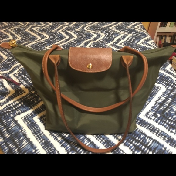 Longchamp Medium forest green shoulder bag - Picture 3 of 3