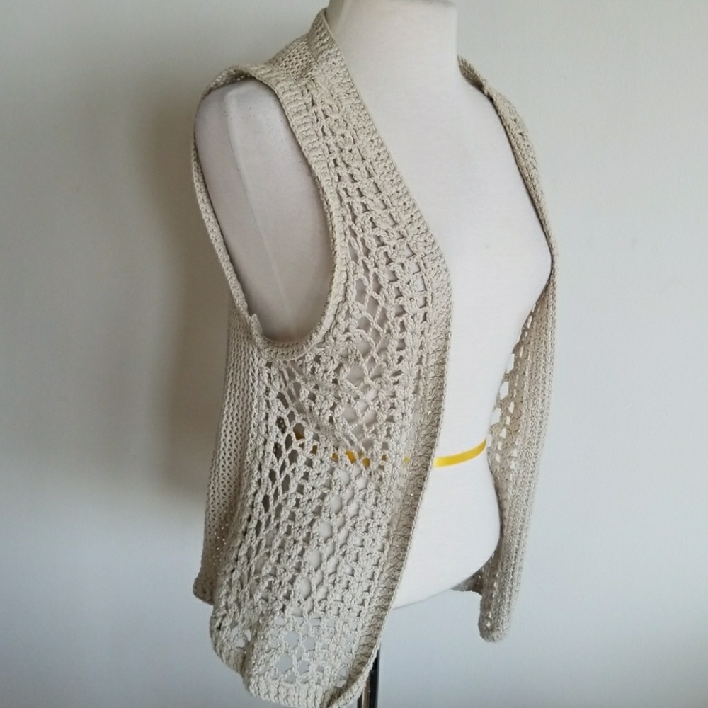 Crochet bohemian vest