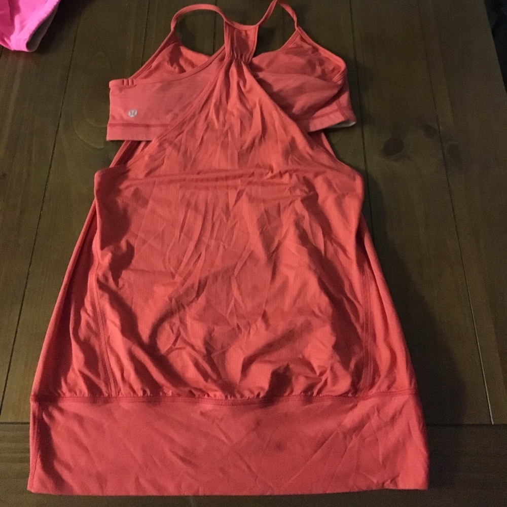 Red Lululemon No Limits Tank