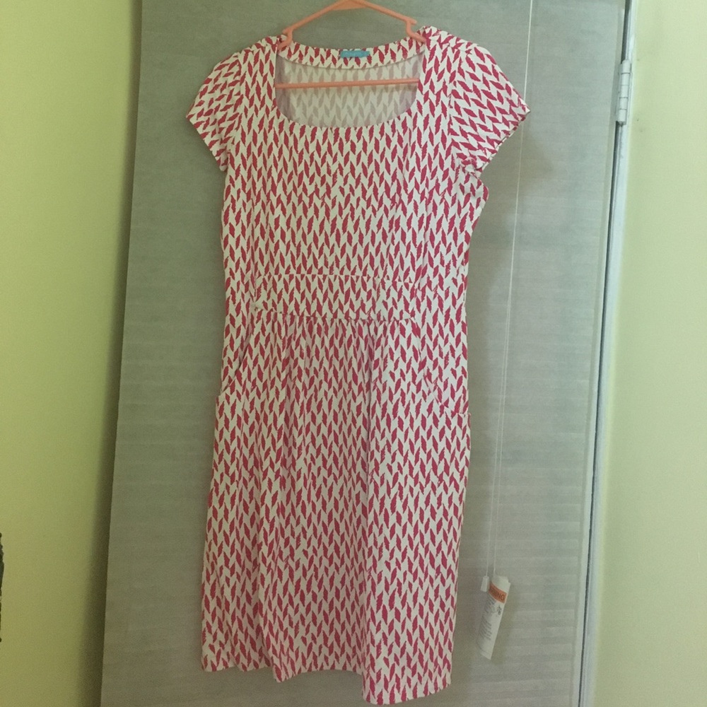Pink and white J. McLaughlin dress