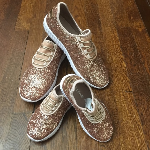 1 PAIR LEFT!! The Rose Glitter Bomb Sneaker - Picture 3 of 3