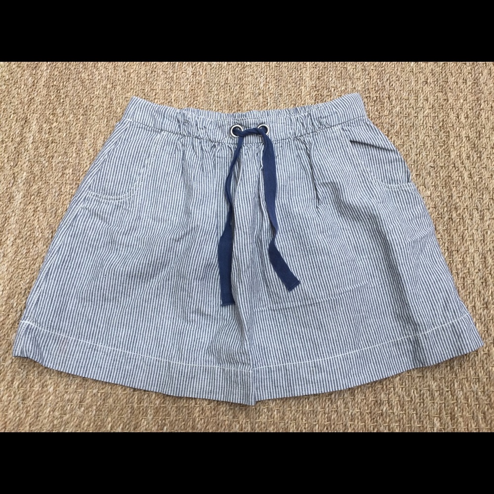 J. Crew blue striped skirt, size 10