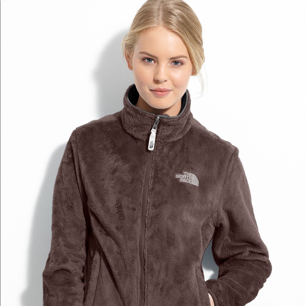 North Face. Soft brown zip up.