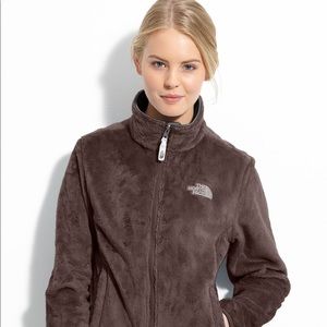 North Face. Soft brown zip up.