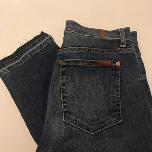 7 For All Mankind cropped skinny jeans