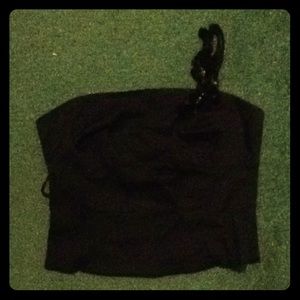 LAST CHANCExpress One Sleeve Crop Top with Sequins