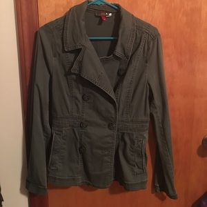 Green utility jacket