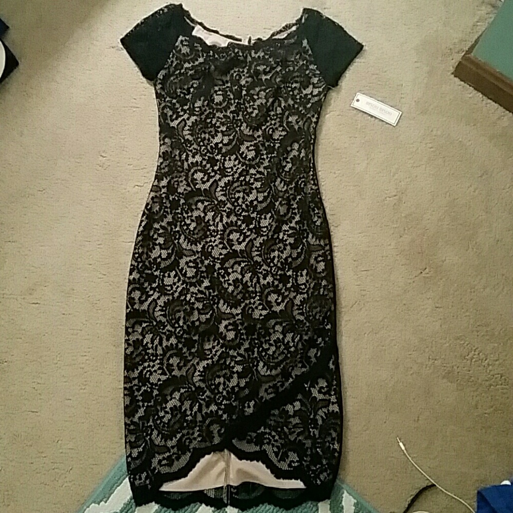Black lace dress