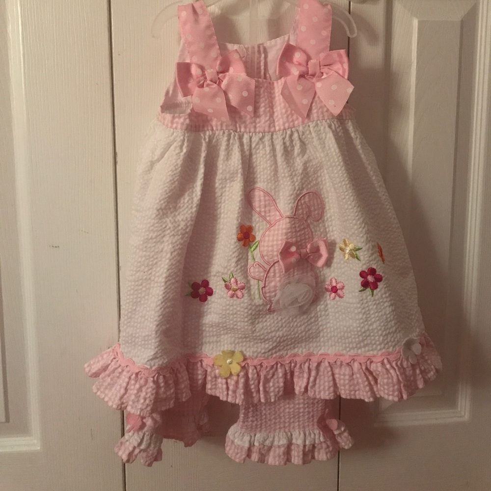 Girls Seersucker Easter outfit