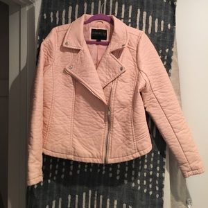 Baby Pink Moto Jacket