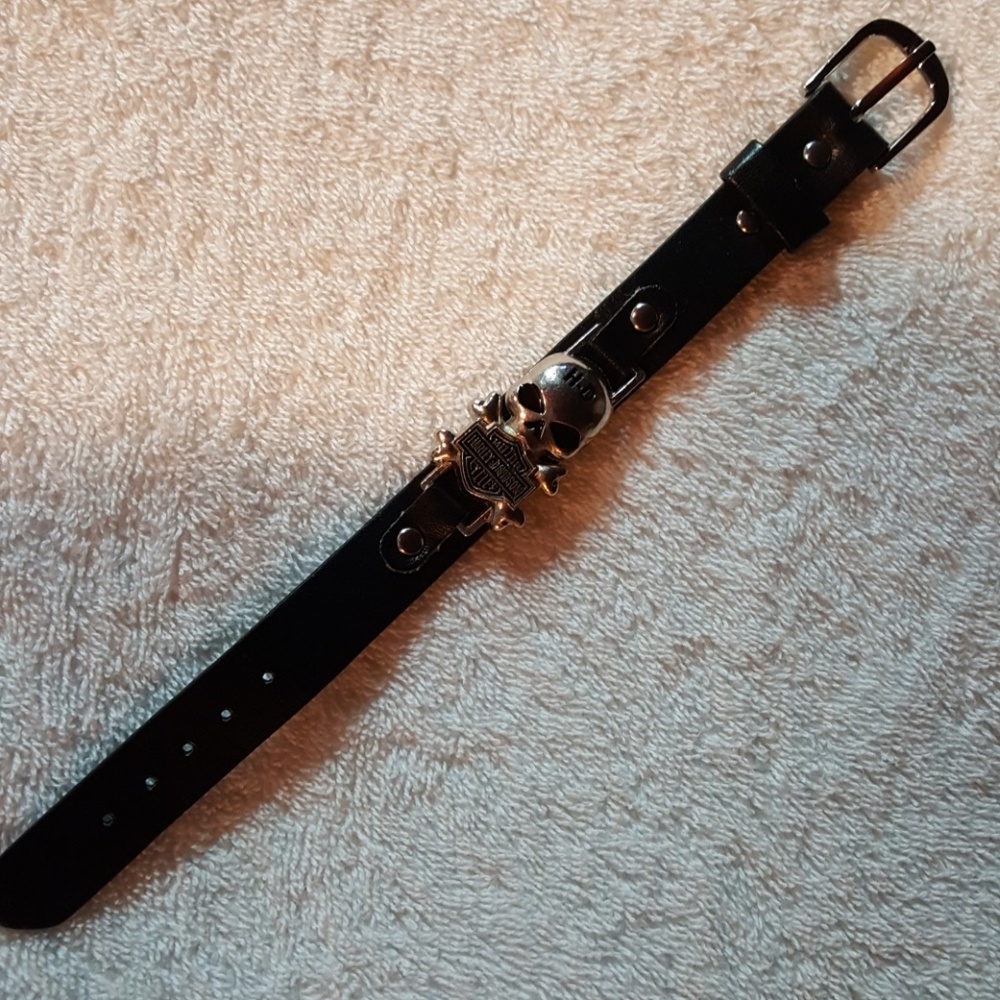 100% Brown Leather H-D BRACELET