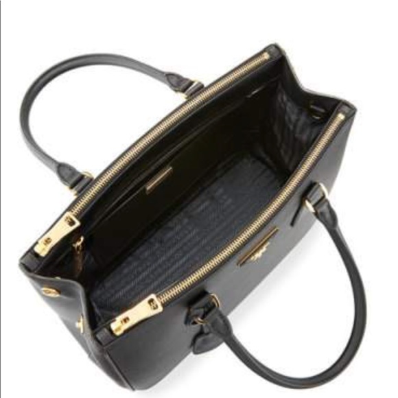 Prada Saffiano Lux Double Zip Top-Handle Bag - Picture 3 of 7