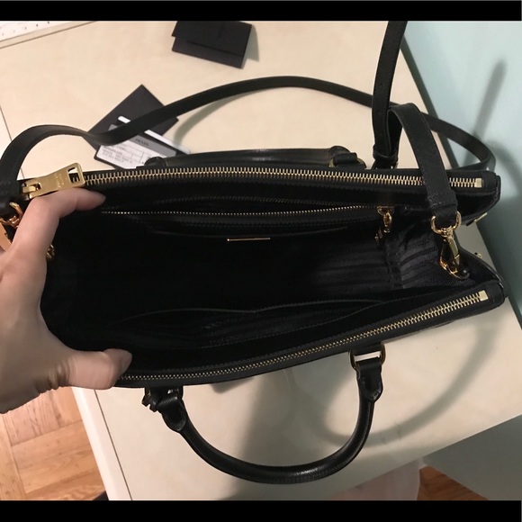 Prada Saffiano Lux Double Zip Top-Handle Bag - Picture 5 of 7