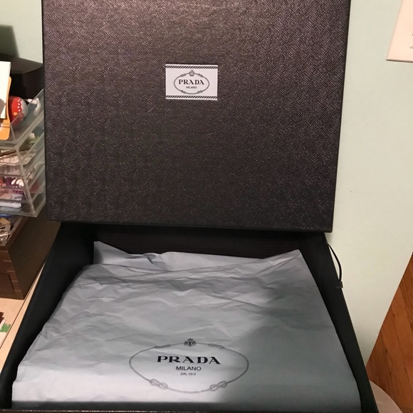 Prada Saffiano Lux Double Zip Top-Handle Bag - Picture 6 of 7