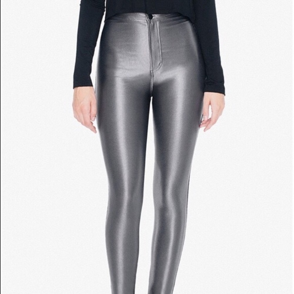 American Apparel Disco Pants in Charcoal sz: M