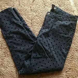 Polka Dot  Skinny Jeans