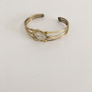 Silver and gold cuff