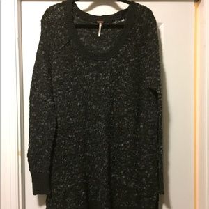 Free People - Long Black Sweater