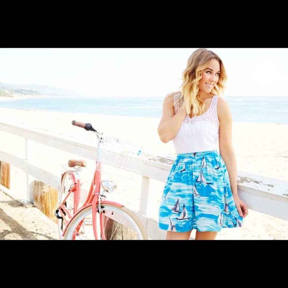 LC Lauren Conrad Sailboat Skirt