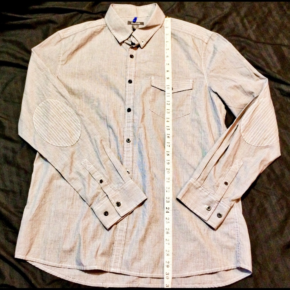 NWT Mens Large Gray Kenneth Cole Button Down Shirt