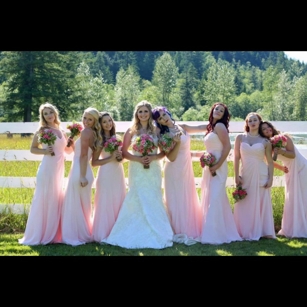 Blush bridesmaid/ homecoming  dress Alfred Angelo