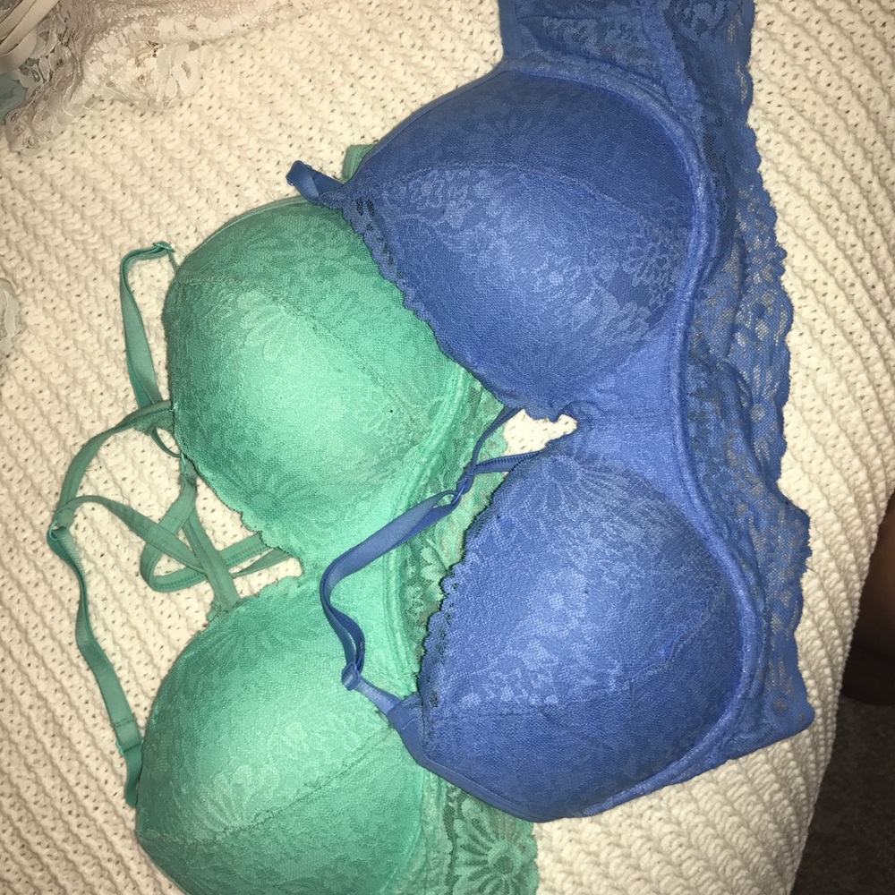 PINK racerback bralettes