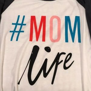 Mom life 3/4 sleeve shirt
