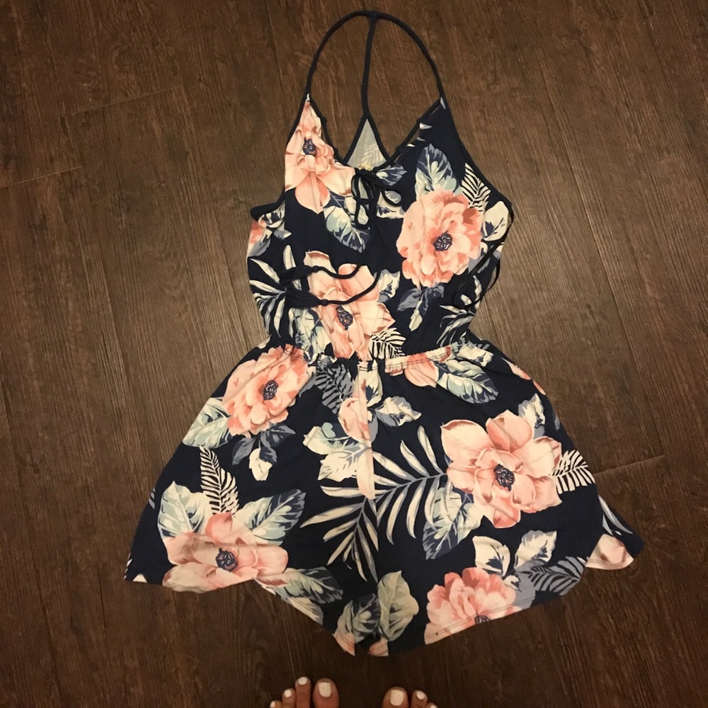 Hollister floral romper