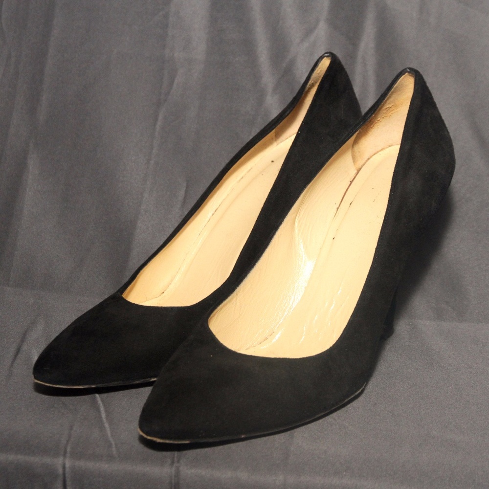 Kate Spade Black Suede Wedge Pump