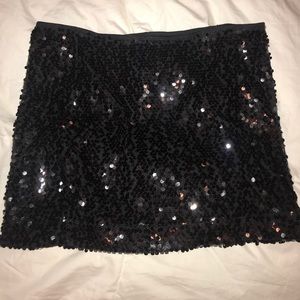 Express sequin mini skirt