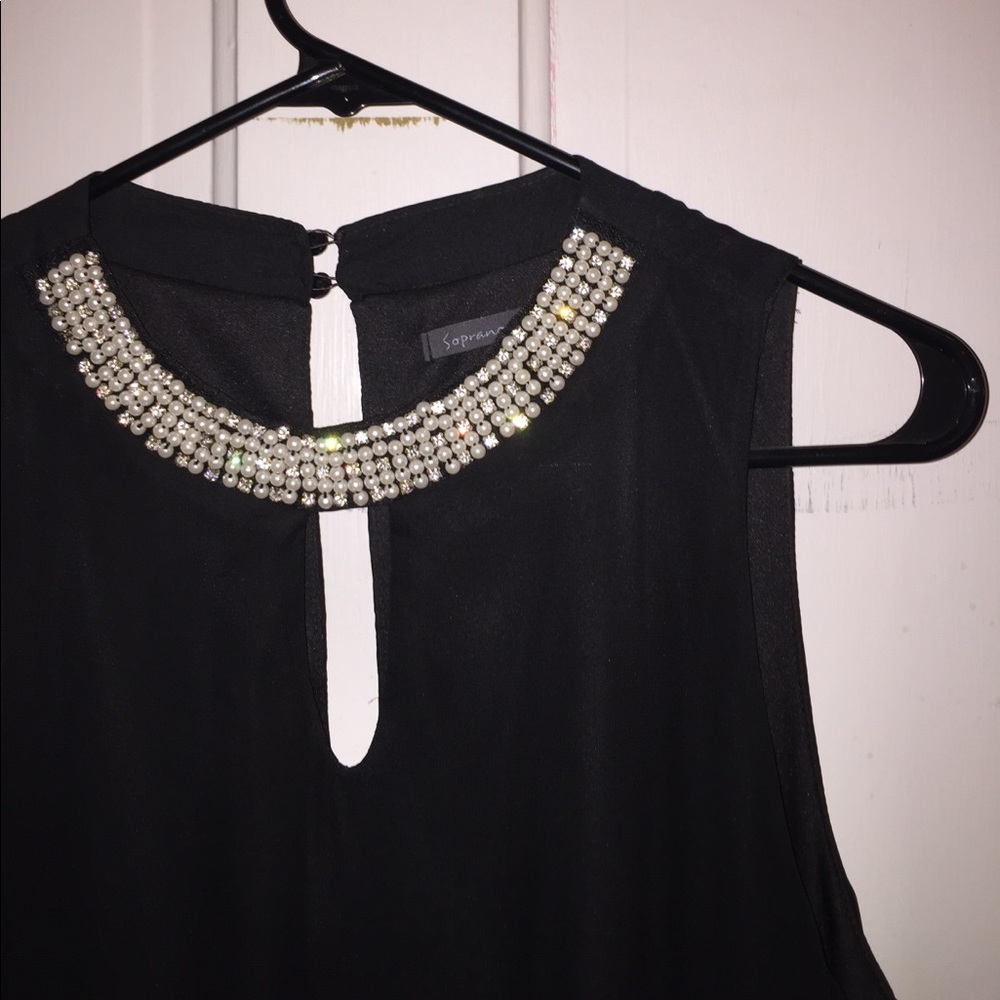 Flowy black dress