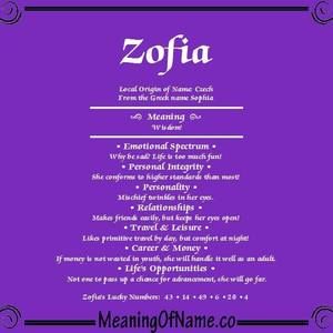 Meet your Posher, Zofia
