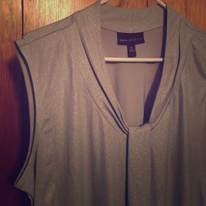Silver shimmering tank top!